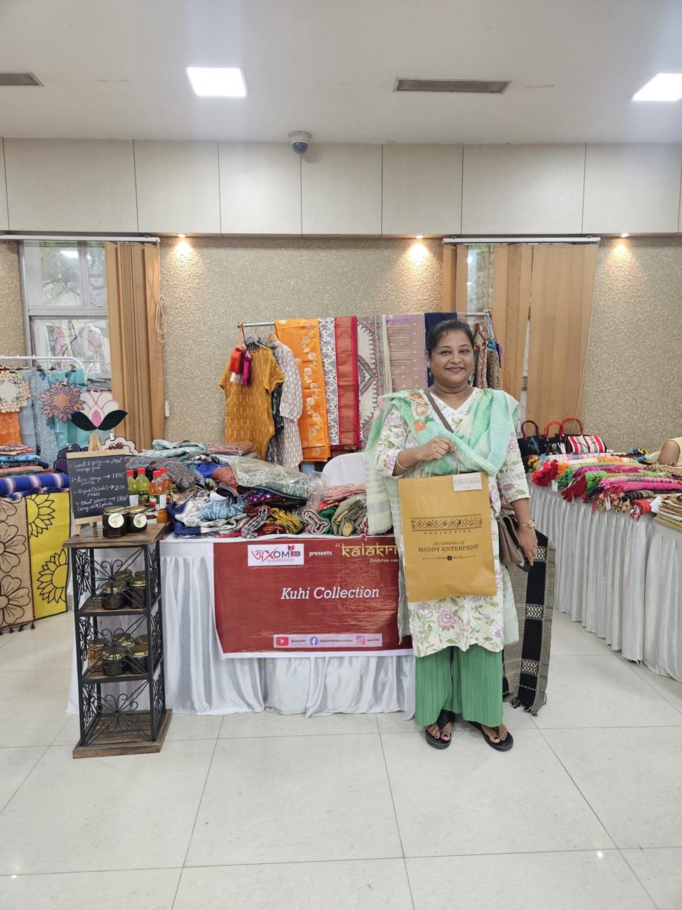 Kuhii Collection stall at Kalakriti, Guwahati