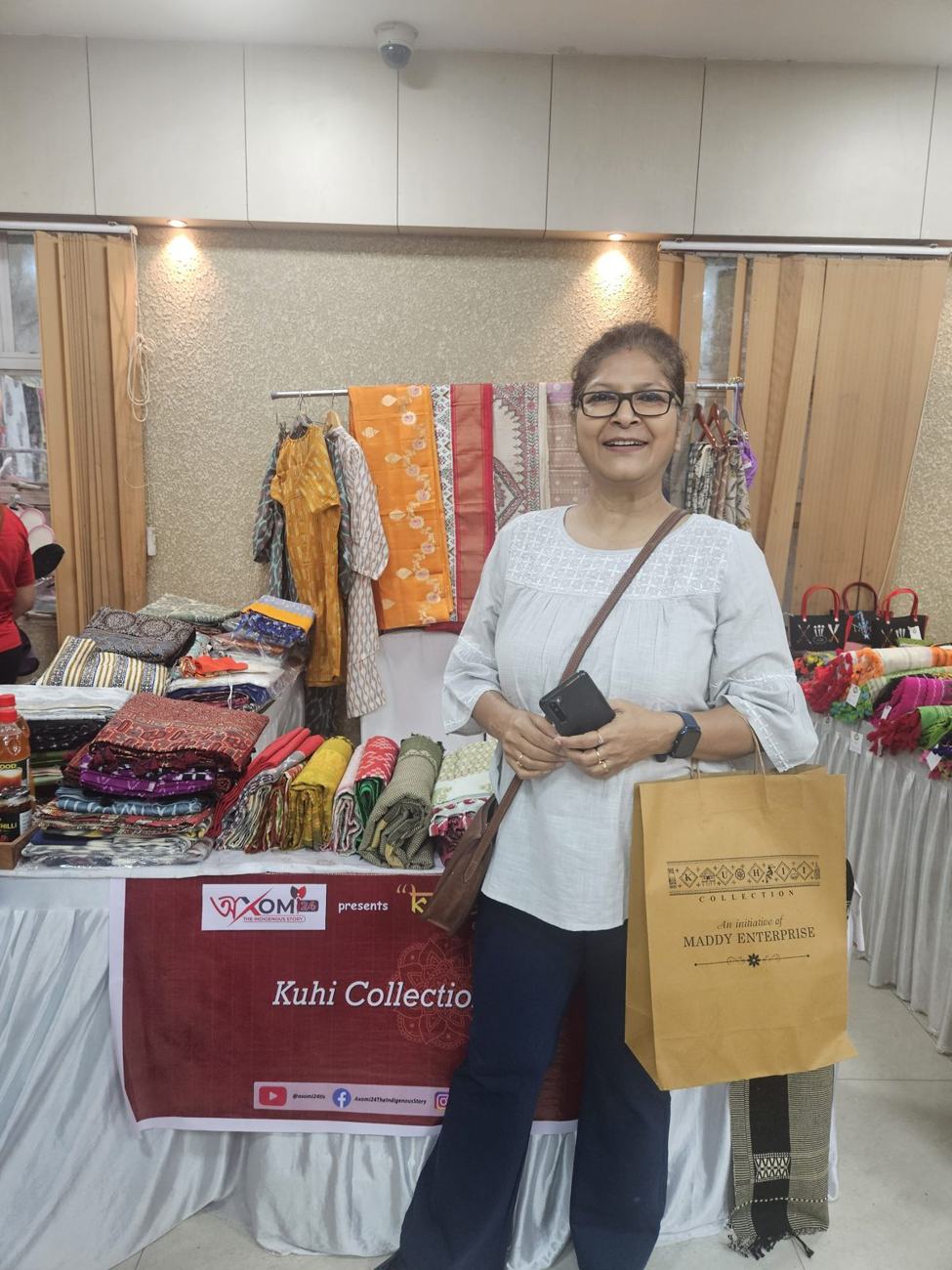 Kuhii Collection stall at Kalakriti, Guwahati