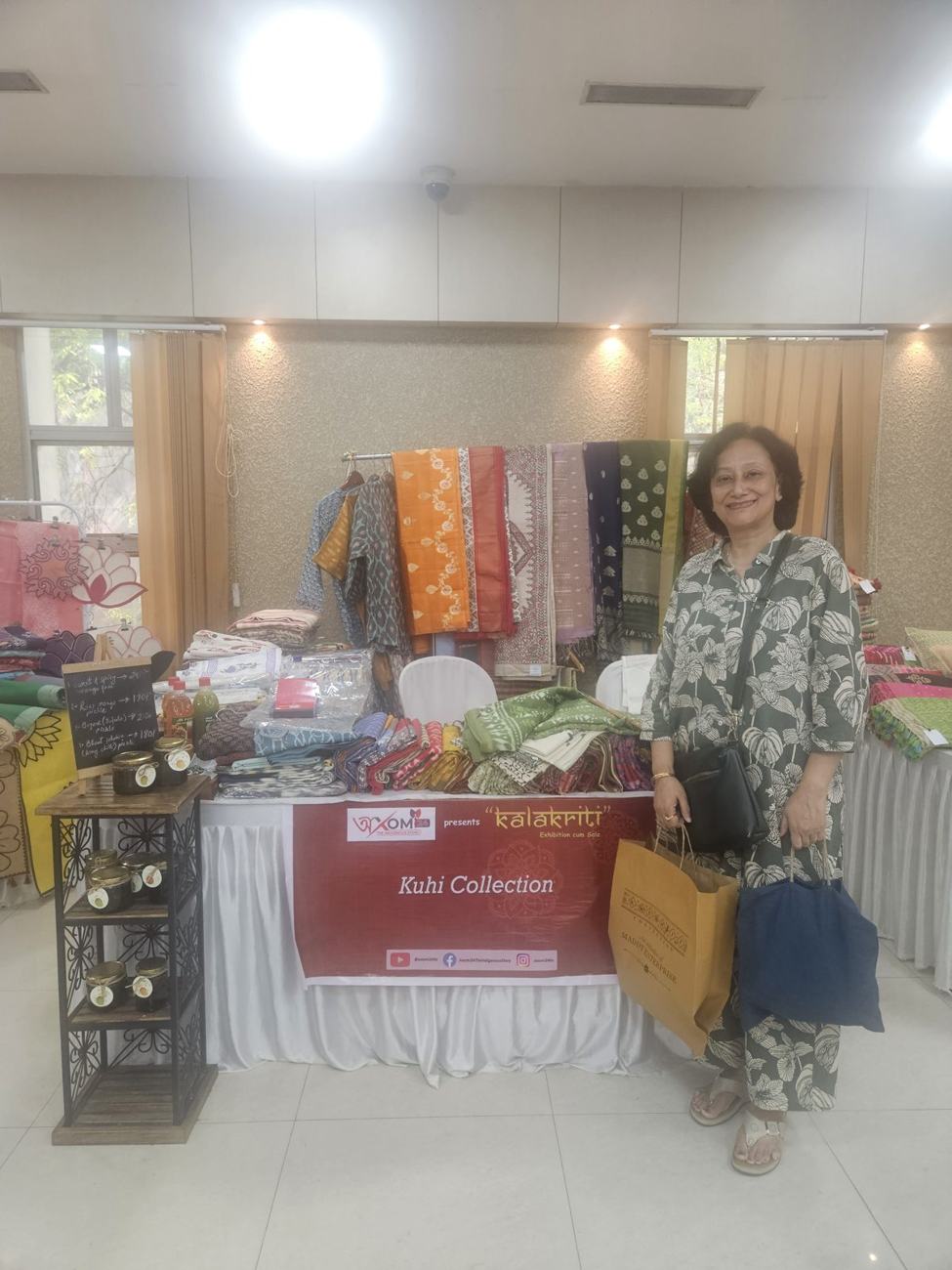 Kuhii Collection stall at Kalakriti, Guwahati